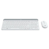 Keyboard and Mouse Logitech  MK470 White French AZERTY